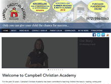 Tablet Screenshot of campbellchristianacademy.com